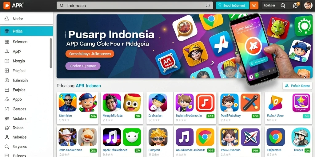 Tampilan antarmuka utama yang menarik dan mudah dinavigasi.
