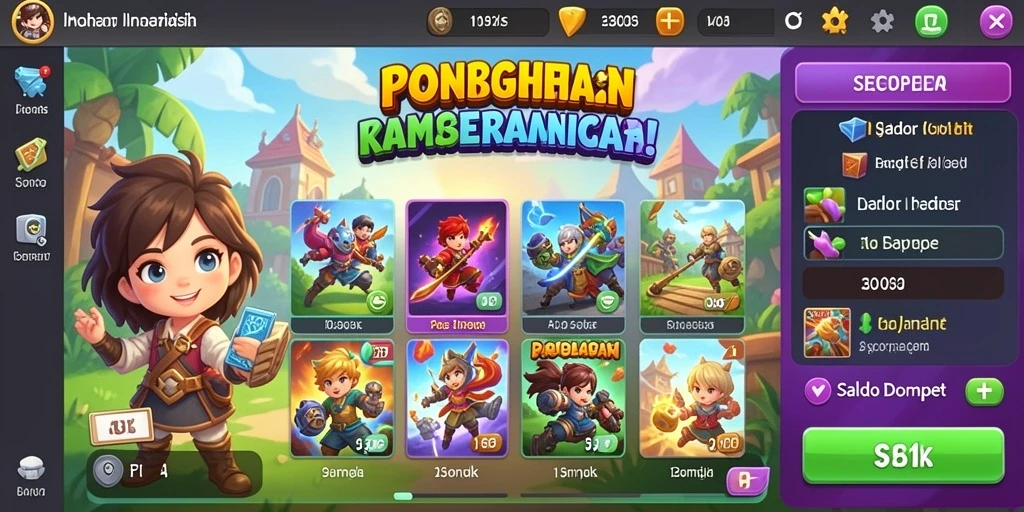 Tampilan awal CUANGILA yang menarik dan penuh warna.