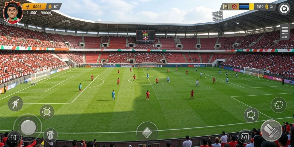 Screenshot menampilkan tampilan gameplay yang dinamis.