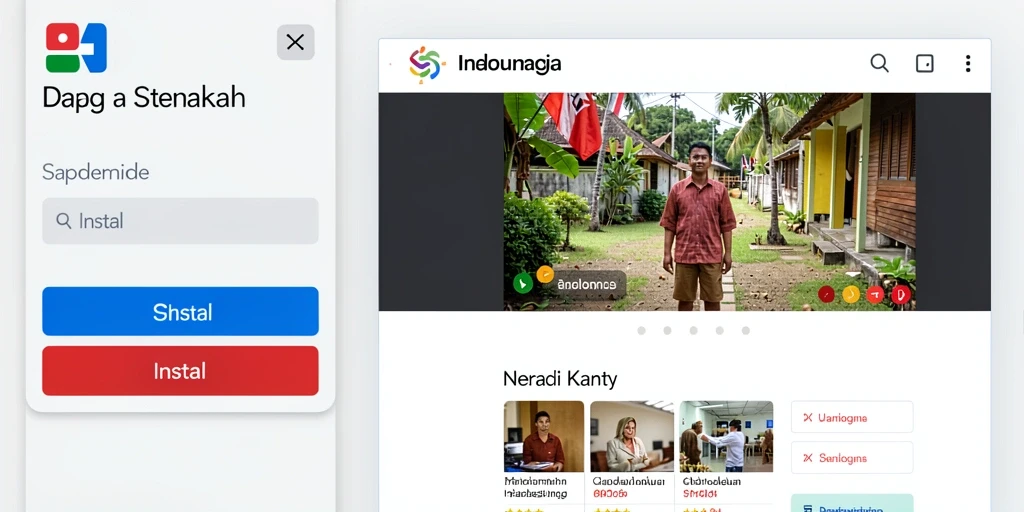 Tampilan antarmuka pengguna yang menarik.