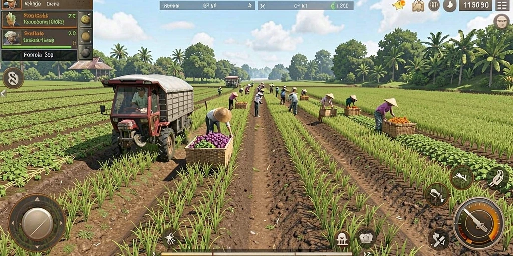 Tampilan awal game yang menarik dan intuitif.