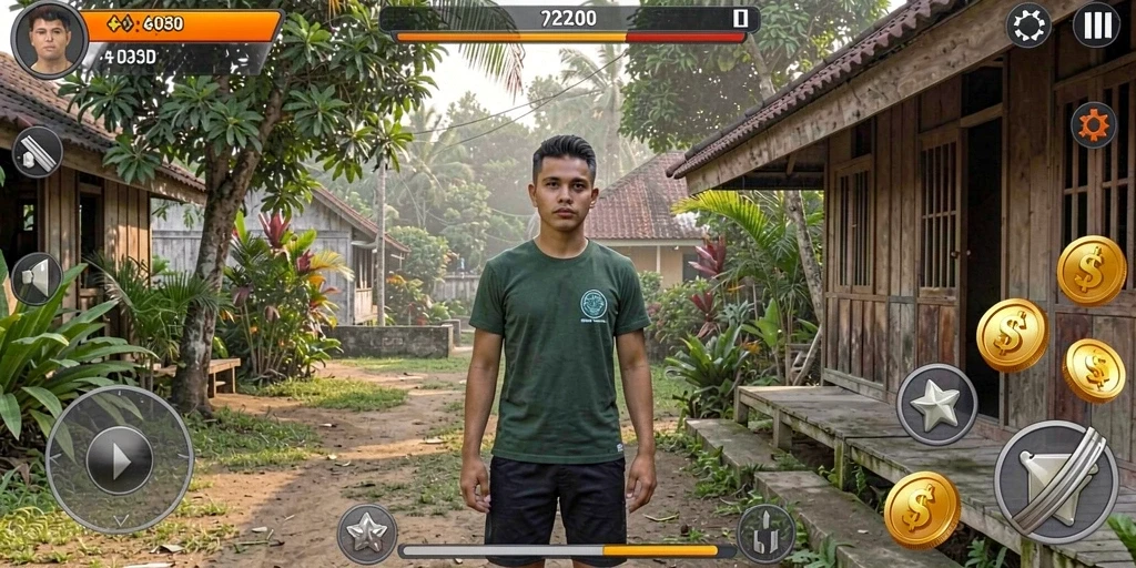 Tampilan awal permainan yang menarik dan intuitif.