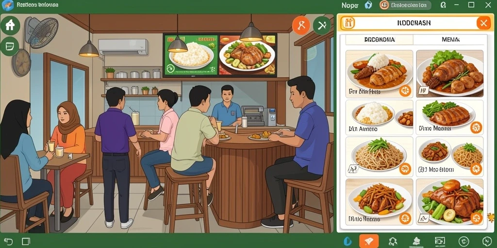 Tampilan antarmuka yang modern dan menarik.