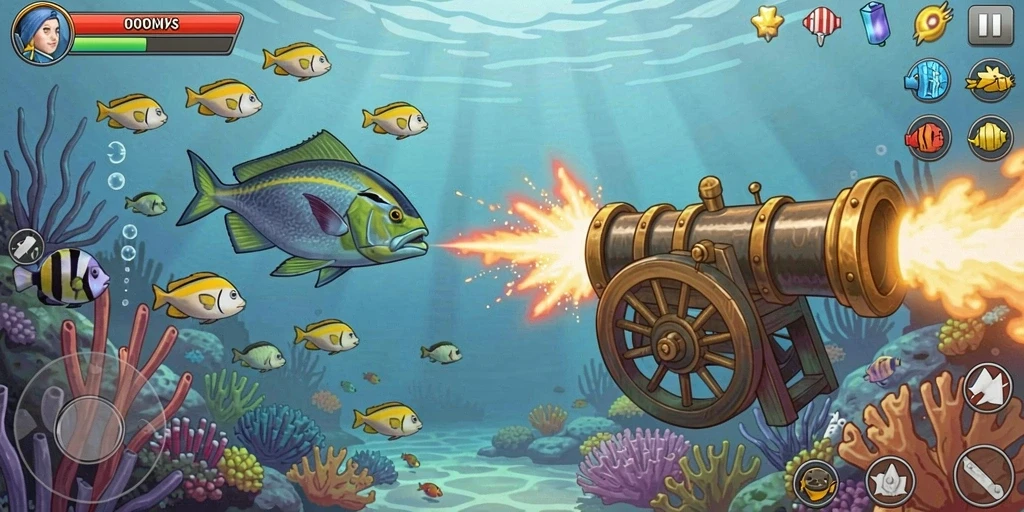 Tampilan utama game dengan grafis yang memukau.