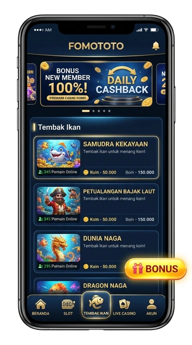 Pratinjau antarmuka fomototo — aplikasi APK resmi Android v3.7.9